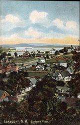 Birdseye View of Lakeport New Hampshire Postcard Postcard