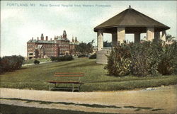 Maine General Hospital from Western Promenade Portland, ME Postcard Postcard