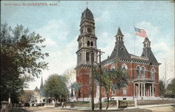City Hall Gloucester, MA Postcard Postcard