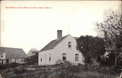 The Home of the Pearl of Orrs Island Maine Postcard Postcard