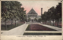 Douglas Park - Conservatory Chicago, IL Postcard Postcard