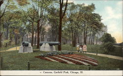 Garfield Park Cannons Postcard