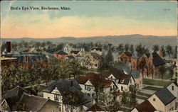 Bird's Eye View, Rochester Minnesota Postcard Postcard