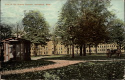 View of the Armory Grounds Springfield, MA Postcard Postcard