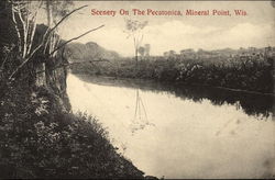 Scenery On The Pecatonica Mineral Point, WI Postcard Postcard