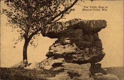 Tea Table Mineral Point, WI Postcard Postcard