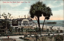 Casino from Sea Beach Hotel Postcard