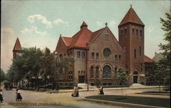 First Congregational Church Elgin, IL Postcard Postcard