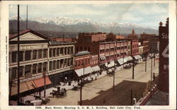 Main Street, Showing Z.C.M.I. Building Postcard