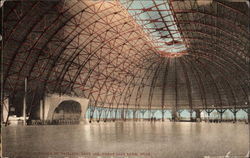 Interior of Pavilion, Salt Air, Great Salt Lake Postcard