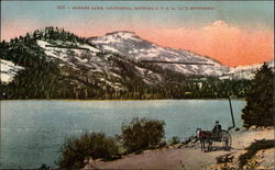 Donner Lake, California, showing SPRR Co.'s showsheds Postcard