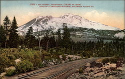 Mt. Shasta from Southern Pacific Co. Railroad Postcard