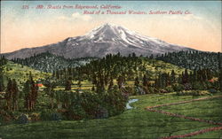 Mt. Shasta from Edgewood Postcard