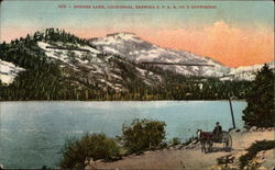 Donner Lake, California, Showing SPRR Co.'s snowsheds Postcard