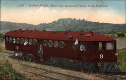 Southern Pacific Motor Car, Sacramento Valley Lines Postcard