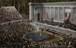 President Taft at the Greek Theatre, University of California Postcard