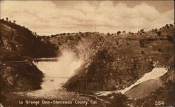 La Grange Dam Postcard