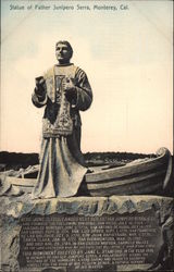 Statue of Father Junipero Serra Postcard