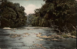 The Rough Waters of the Swannanoa in the Land of the Sky Asheville, NC Postcard Postcard