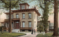 Major Sutherlin's Residence Postcard