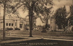 White Memorial Library Whitewater, WI Postcard Postcard