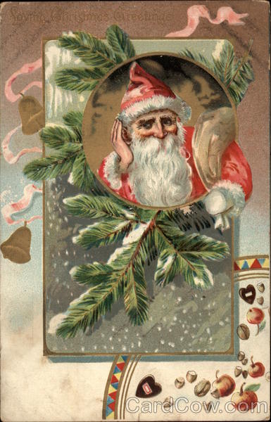 Santa wearing red hat Santa Claus