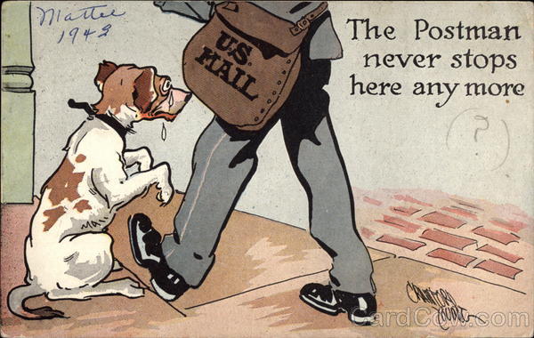 The Postman Never Stops Here Any More Postal