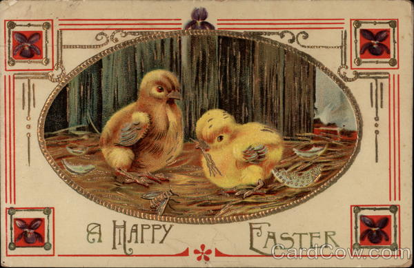 A Happy Easter With Chicks