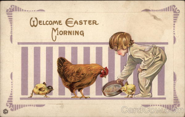 Welcome Easter Morning With Children