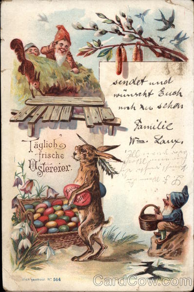 Taglich frische Ostereier zlich geschutzl With Fairies