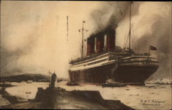 RMS Berengaria, Cunard Line Postcard