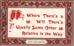 Where there's a will Postcard