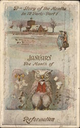 January, The Month of Reformation Postcard