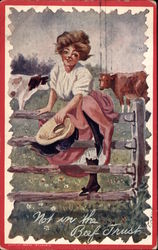 Not in the Beef Trust Postcard