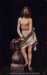 Jesus Bound To A Column Religious Postcard Postcard