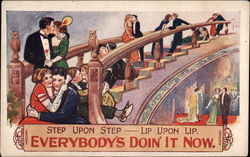 Step upon Step - Lip upon Lip, Everbody's Doing' It Now Postcard