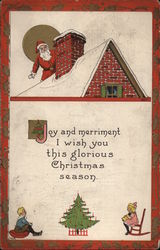 Joy and merriment I wish you this glorious Christmas season Postcard