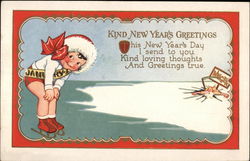 Kind New Years Greetings Postcard