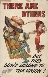 There are others, but they don't belong to the union! Comic, Funny Postcard Postcard