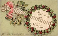 Christmas Greetings Postcard Postcard