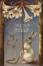 Easter Bells with best Easter Wishes Postcard