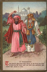 III Commandment Religious Postcard Postcard