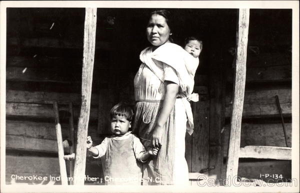 Cherokee Indian Family North Carolina Native Americana