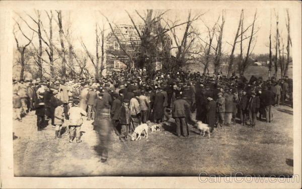 People Gathering Around Home Unidentified People