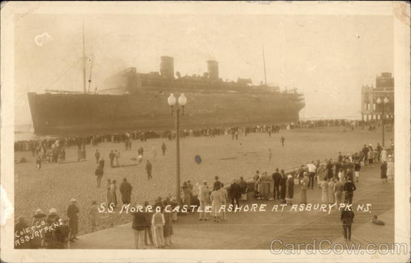 S.S. Morro Castle Ashore Asbury Park New Jersey