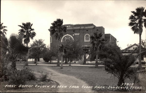 First Baptist Church as Seen From Cedar Park San Benito Texas