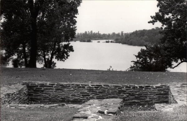 A Part of the Old Ruins at the National Historic Site Fort Smith Arkansas