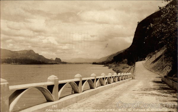 Along the Columbia River Columbia River Highway Oregon