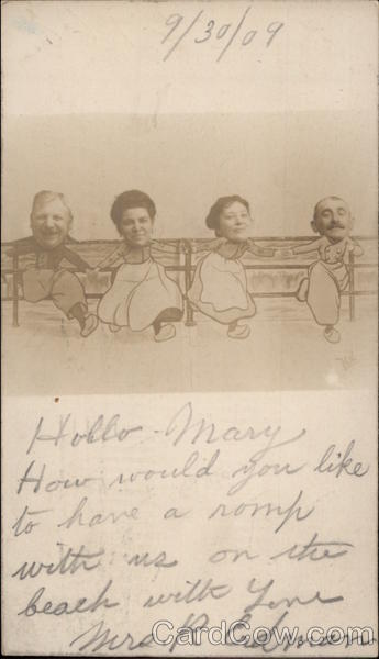 Photo Booth Picture of Two Couples, Boardwalk Atlantic City New Jersey