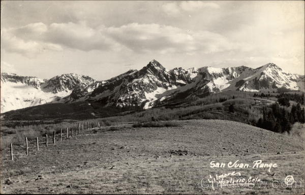 San Juan Range Rocky Mountains Colorado